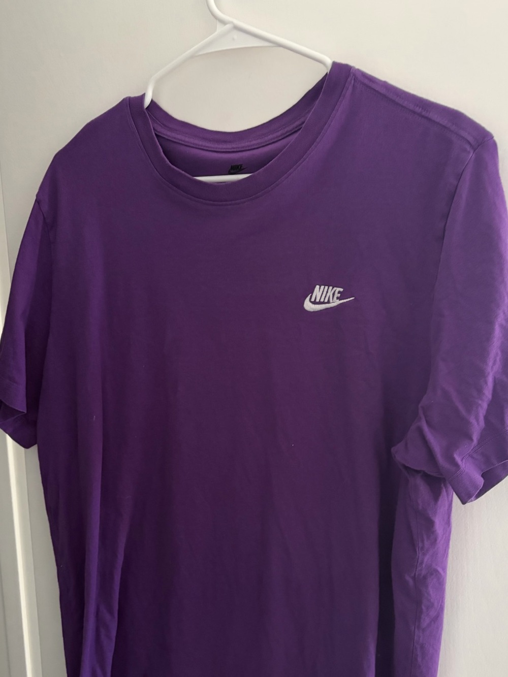 Nike Purple Short Sleeve Tee with White Logo